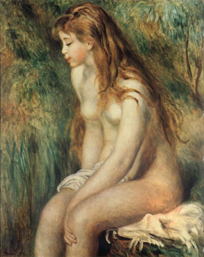 Young Girl Bathing